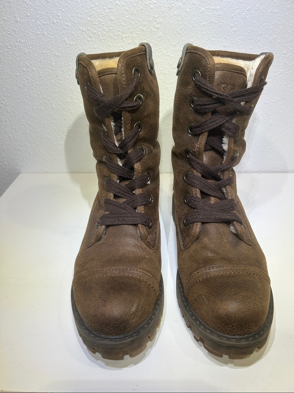 Roxy Bruna ll Convertible Faux Fur Lined Combat Boots |Size 7 - Picture 2 of 13